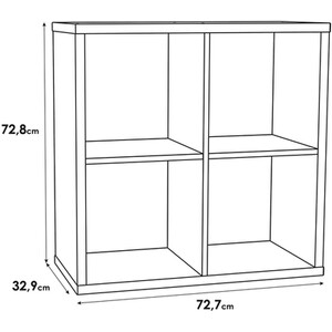 Mauro 2x2 Shelving Unit - Sonoma Oak