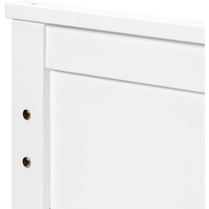 Wooden Solid Pine Storage Bed - White by Abrihome