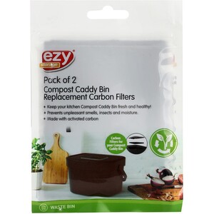 Compost Caddy Bin Replacement Carbon Filters by EZY