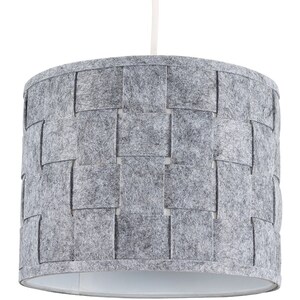 Monza Small Grey Ceiling Pendant Shade - Grey by ValueLights