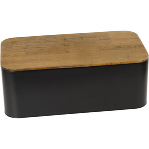 Malmo Rectangular Bread Bin - Black