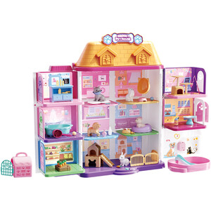 Kids Cute Pet House Playset - Multicolour
