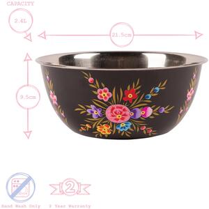 Pansy Picnic Bowl - 21.5cm - Carbon Pansy / 21.5cm by Billy Can