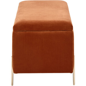 Mystica Ottoman Storage Bench - Russet