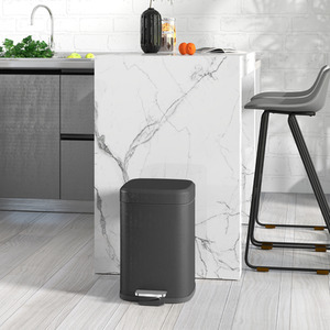 HOMCOM Kitchen Pedal Bin Fingerprint Proof by HOMCOM