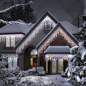 200 LED Icicle Lights - Multicoloured by SnowTime