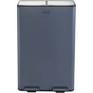 Double Compartment Kitchen Bin - Grey / 60l by Charles Bentley