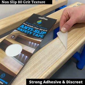 Anti Slip Tape Pre Cut Treads in Clear - Clear by Slips Away