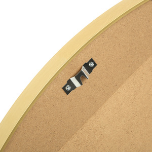 Pandora Round Mirror - 80 x 80cm - Gold by Home Garden Direct