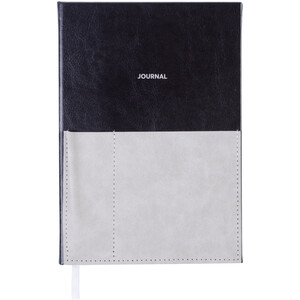 Black & Grey Stitched A5 Notebook