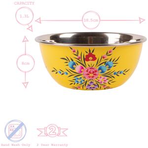 Pansy Picnic Bowl - 21.5cm - Buttercup Pansy / 18.5cm by Billy Can