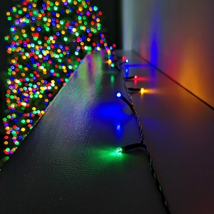 LED Christmas Multi Function Battery Lights with Timer - Multicolour by Samuel Alexander