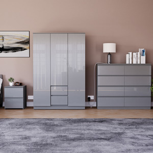 Vida Designs Glinton 3 Piece FSC Bedroom Set - Grey by Vida Designs