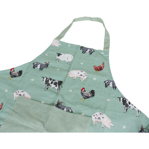 Daisy Farm Apron - Green