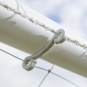 Strike Football Goal - White / 8x4 ft by Jack Stonehouse