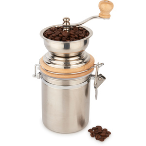 La Cafetire Traditional Hand-Operated Coffee Mill - Silver by LA CAFETIERE
