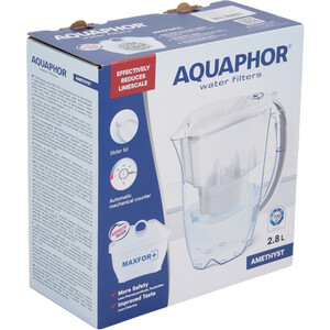 Aquaphor Amethyst 2.8l Water Filter Jug - White by AQUAPHOR