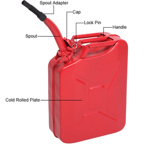 20L American Style Fuel Oil Can - Red - Red by GW Brands