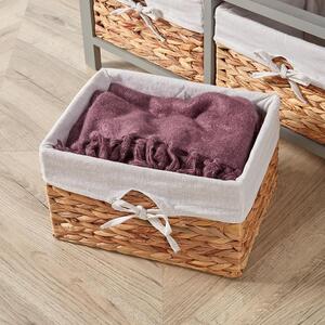 Home Source Dartmouth 4 Wicker Basket Drawer Chest Storage Unit - Grey by Home Source