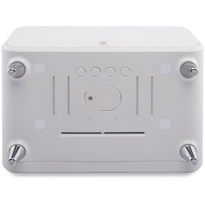 Groov-e Athena Alarm Clock with Wireless Charging Pad - White by Groove