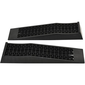HOMCOM Pair of 2 Low Entrance Plastic Curb Ramps - Black by HOMCOM