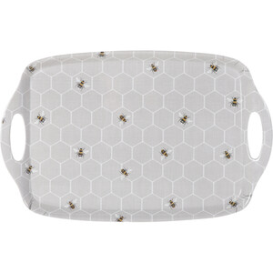 Honeycomb Bee Tray - Grey / Large Tray by Impress
