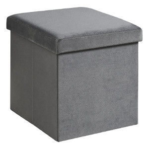 Brushed Velvet Box - Grey