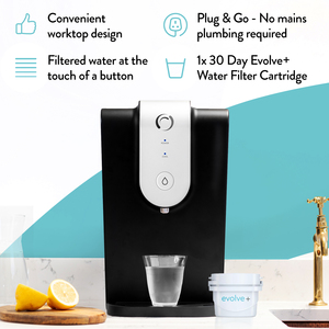 Lumi 8.2L Chilled Filtered Water Dispenser - Black by Aqua Optima