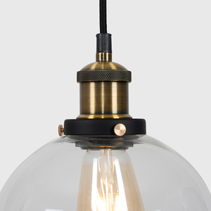 Sheridan Industrial Black Ceiling Light Pendant - Black by ValueLights