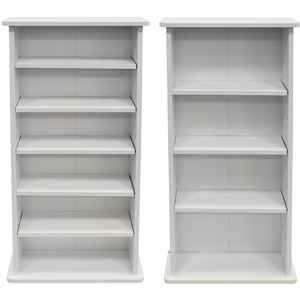 CHAK - 222 CD or 104 DVD Blu-ray Media Storage Shelf Unit - White - White by Watsons