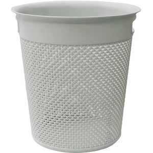 Droplette Design Plastic Bin - Grey by JVL