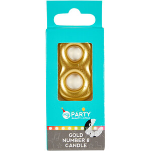 My Party Gold Number Candle by My Party