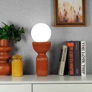 Evren Table Lamp - Rust