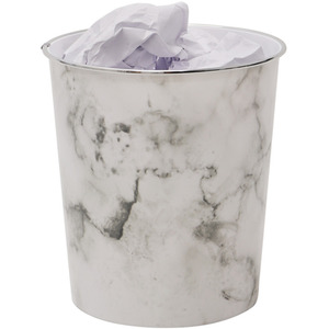 Small Marble Waste Paper Bin by JVL