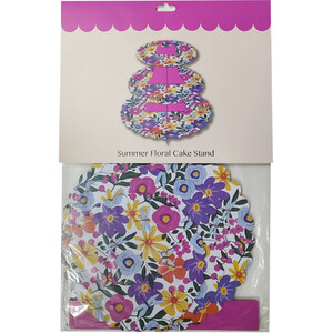 Summer Floral Cake Stand