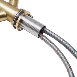 Stainless Steel Dual Handle Kitchen Tap by Livingandhome