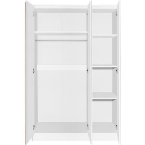 Malvern 3 Door Wardrobe Bedroom Set - White by Seconique