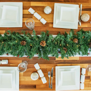 4FT Pre-Lit Artificial Garland - Green by Marco Paul