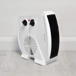Electric Fan Heater with Thermostat 3000W - White