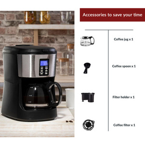 Innoteck Digital Bean To Jug Coffee Maker With 24 Hour Timer - Black by Innoteck