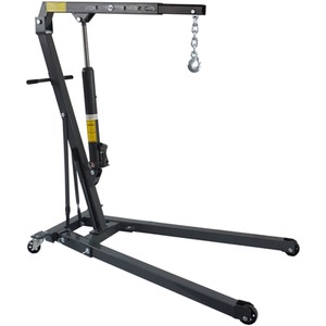 SwitZer 1 Tonne Folding Engine Crane Stand Hoist Lift - Grey by SwitZer
