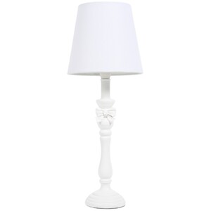 Bow Detail Table Lamp - White