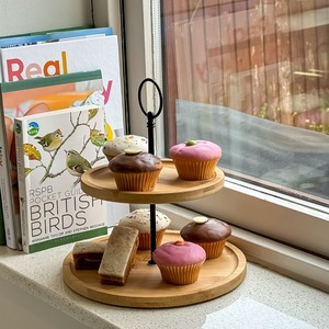 Bamboo 2 Tier Cake Stand Display - Bamboo by Maison Des Cadeaux