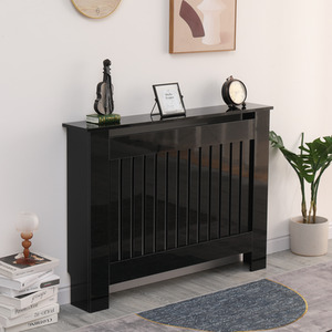 HMD High Gloss Black Radiator Cover - Black / Medium by HMD Furniture