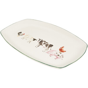 Daisy Farm Platter - White