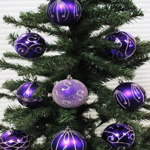 Christmas Tree Decoration 9 Baubles Pack - Blue