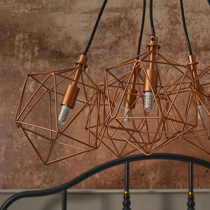 Jerome 5 Way Copper Ceiling Light Pendant - Copper by ValueLights