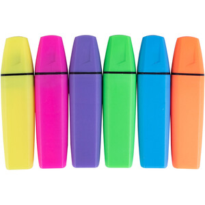 Pack of 12 Mix Neon and Pastel Highlighters - Multicolour by i-doodle essentials