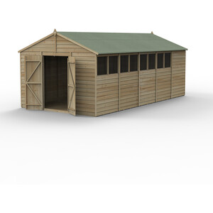 4LIFE Apex Shed 10x20 - With Base / 8 / No Installation by Forest Garden