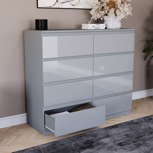 Vida Designs Glinton 3 Piece FSC Bedroom Set - Grey by Vida Designs